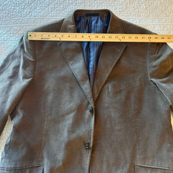 Men’s Brown Corduroy Blazer. Madison Size 44L Sport Coat - Picture 4 of 10